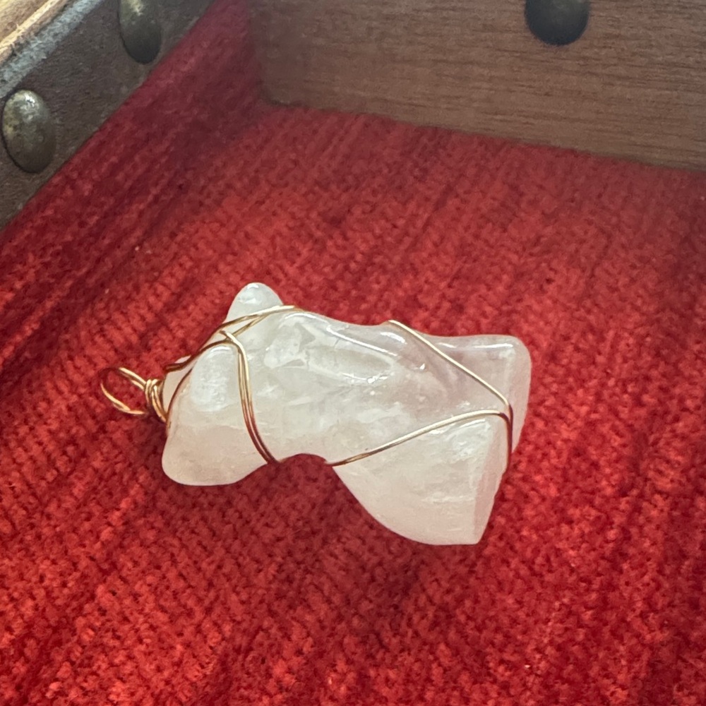 Wire Wrapped Quartz Pendant - Picture 6 of 8